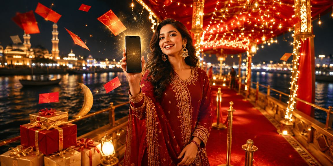 কুমিল্লায় ঈদ উৎসবে লাল খামে বোনাস অফার উপভোগ করছেন একজন খেলোয়াড়